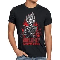 style3 Print-Shirt Herren T-Shirt Push your Limit ball z dragon songoku vegeta anime gym fitness gt