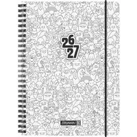 Baier & Schneider Schülerkalender Schülerkalender 2026/2027 "ZENart", A5, Kunststoff