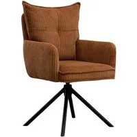 WAHSON OFFICE CHAIRS Bürostuhl Kordsamt-Bürostuhl, ergonomisch, 360° drehbar mit Metallgestell