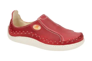 Eject 6757.003 eJECT Rot red1 Damenschuhe Slipper Fettleder Gummisohle