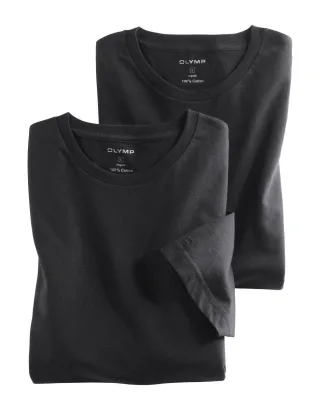 OLYMP - OLYMP Unterzieh-T-Shirts schwarz - Gr. - M
