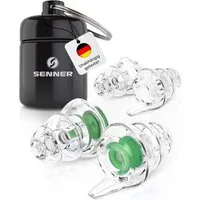 Senner Gehörschutzstöpsel MusicPro - Gehörschutz Ohrstöpsel Konzert, Festival, Musik und Party, Gehörschutzstöpsel für Musiker - Hi-Fi Earplugs - SNR 20 dB