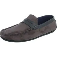 Coolwalk Herren Loafer Slipper in Veloursleder-Optik Slipper (91563765) Flach Slipper in Dunkelgrau