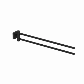Kludi VELA S Doppel-Handtuchstange Länge 440MM mattschwarz, 2597739 2597739