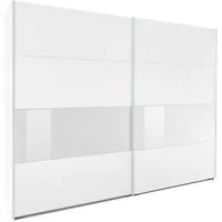 Wimex Schwebetürenschrank Bramfeld Kleiderschrank mit Glaselementen und zusätzlichen Einlegeböden