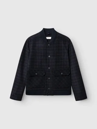 GABBA - GABmatheo Check Bomber Jacket - 0009/Blue Check - Gr. - M