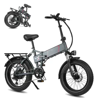 [EU DIRECT] Polaris Electric Bike 48V 13Ah Battery 250W Motor Top Speed 25KM/H 20*4.0inch Tires 45KM Max Mileage 120KG M