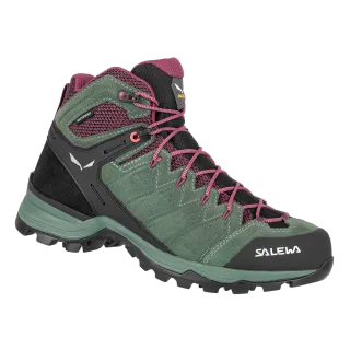 SALEWA - Alp Mate Mid Wasserdichter Damen Schuh - Grün (Gr.38)