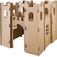 Kingpower Spielhaus Kinder Spielhaus Ritterburg Pappe Pappburg Karton Kartonhaus Spielburg