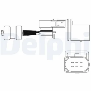 Delphi Lambdasonde vor Katalysator Audi Seat Skoda VW ES11014-12B1