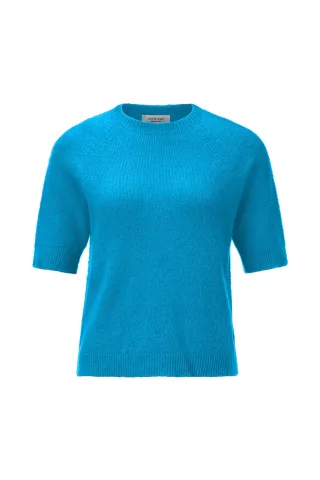 Rich & Royal - Seamless Crew Short Sleeve blue jewel - Gr. - L