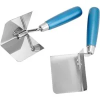 FOUORTUNATE-BEE Glättekelle 2-teiliges Edelstahl-Eckkellen-Set für Putz- und Trockenbauarbeiten (2-St) Innen- und Außeneckkellen aus rostfreiem Edelstahl