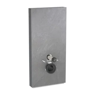 Geberit Monolith Wand-WC-Modul 131022005 Bauhöhe 101cm, Front schieferoptik, Seite aluminium schwarzchrom