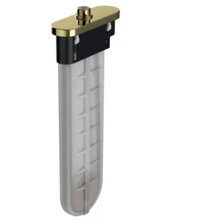 hansgrohe sBox Wannenrandset 28020990 oval, für Wannen- oder Fliesenrandmontage, polished gold optic