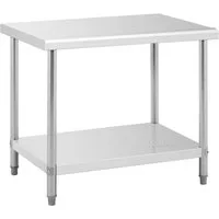 Royal Catering Arbeitstisch 100 x 70 cm Edelstahl Küchentisch Edelstahltisch Gastro Tisch Profi, verschiedene Größen