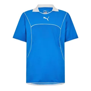 Puma - Rugby-Shirt für Herren, Kontrastpaspel, Athletisch (Blau)