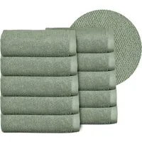 Beautex Handtuch Set, Premium Frottier Sets, 100% Baumwolle 550g/m², Multischlaufen-Optik, Frottier, saugstark, weich, flusenfrei, schnelltrocknend, schadstoffgeprüft