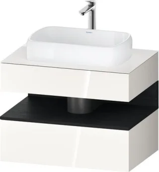Duravit Qatego Konsolenwaschtischunterbau wandhängend Weiß Hochglanz 800x550x600 mm - QA473001622001 QA4730016220010