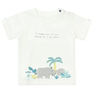 STACCATO - T-Shirt mit Applikationen offwhite - Gr. - 80
