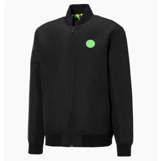 Puma x Santa Cruz Schwarzgrüne Herrenvarsity Reversible Bomber Jacket 532239 01