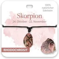 bb Klostermann Kette mit Anhänger BB Klostermann Edelstein Kette Rhodochrosit Sternzeichen Skorpion