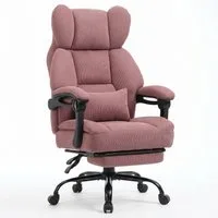 GTPLAYER Gaming-Stuhl Ergonomischer Bürostuhl mit Fußstütze und Lendenstütze Chefsessel, breiter Computersessel, Höhenverstellbar, Federkernsitz