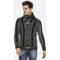 Cipo & Baxx Cardigan Strickjacke (1-tlg) mit Knopfleiste, CP215