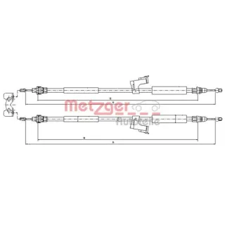 Metzger Handbremsseil hinten Volvo S40 V50