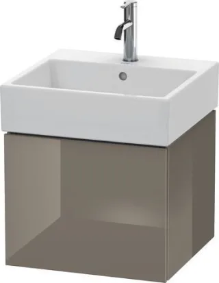 Duravit L-Cube Waschtischunterbau wandhängend Flanell Grau Hochglanz 484x459x394 mm - LC617408989 LC617408989