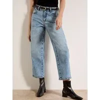 Apricot 7/8-Jeans Barrel-Jeans in heller Waschung