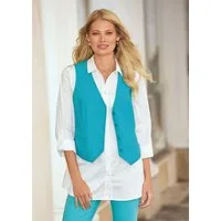 MADELEINE Kurzweste Kurze Leinenweste