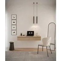 Selsey Schminktisch BEMMI, Hängeschreibtisch Schminktisch mit 2 Schubladen 120 cm breit