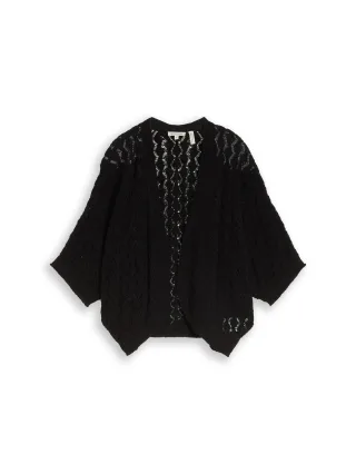 Tom Tailor - Oversize Bolero Cardigan deep black - Gr. - M