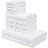 OTTO home Handtuch Set Vanessa, 10-tlg Handtuch-Set, weich, in Standard- und Premium-Qualität, Walkfrottee (Set, 10-St), 100% Baumwolle, Duschtücher, Handtücher, Gästetücher, mit Bordüre