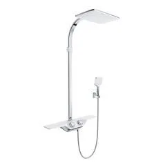 Kludi COCKPIT Discovery Thermostat Dual Shower System chrom, 8020091-00 8020091-00