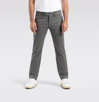 MAC - MAC JEANS - Lennox, Yarn Dyed Structure Dobby grau - Gr. - 35/32