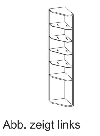Artiqua 400 Anschlussregal, Weiß Matt Touch, 400-AR02-29-L-171 400-AR02-29-L-171