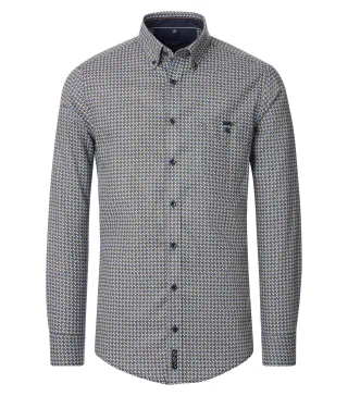 CASAMODA - Freizeithemd blau - Gr. - XL