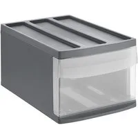 ROTHO Schubladenbox Stapelbare Schublade 10l mit Gummifüsschen