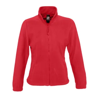 SOLS Damen North Fleece-Jacke mit durchgehendem Reißverschluss (Rot)