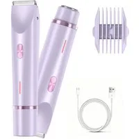 inschimmer Haarentferner-Set 2-in-1 Elektrischer Rasierer Damen Bikinitrimmer für Gesicht Körper