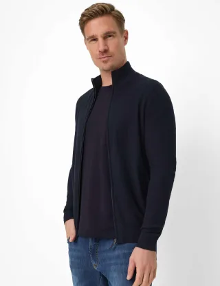 Brax Herren Strickjacke Style JAKE navy, dunkelblau, Gr. XXXL