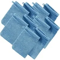 Erwin Müller Waschhandschuh Waschhandschuh "Heidelberg" 10er-Pack, Frottier, Walk-Frottier Uni