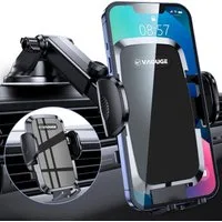 LA CUTE Handy-Halterung Auto 3-in-1 Handyhalterung Auto Saugnapf Lüftung 360° für Smartphone, (bis 7 Zoll, Auto-Handyhalterung 3-in-1 Set für Armaturenbrett & Lüftung, Universal Auto Handyhalterung mit Zubehör für alle Smartphones, 3-in-1 KFZ-Handyha