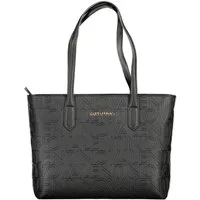 VALENTINO BAGS Umhängetasche, Damentasche Schwarz: Schultertasche mit Kontrastdetails & Reißverschl