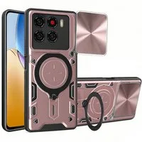 betterfon Handyhülle für ZTE Blade Hülle mit Slide Kameraschutz Ringhalter, Stoßfestes Hybrid-Case mit Standfunktion und sicherem Halt
