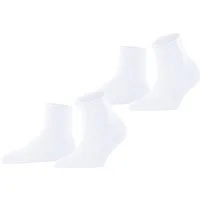 Esprit Kurzsocken Basic Pure (2 Paar) unifarbenes Basic-Design, Rollbündchen
