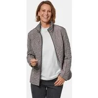 GOLDNER Steppjacke Kurzgröße: Winterjacke mit Stehkragen Freizeitjacke mit Reißverschluss, Reißverschlusstaschen und Langarm