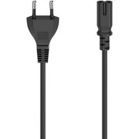 Hama Netzkabel, Euro-Stecker - 2-pol.-Kupplung (Doppelnut), 2,5m Netzkabel Netzkabel, (250 cm)