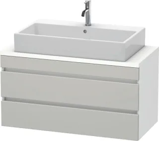 Duravit DuraStyle Konsolenwaschtischunterbau wandhängend Betongrau & Weiß Matt 1000x478x512 mm - DS5 DS530900718